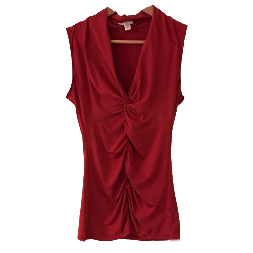 Cache Orange Sleeveless Top